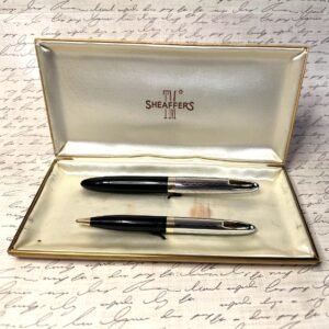 1028-Sheaffer-set-Tuckaway-SentinelDeluxe-USA-1949-Black