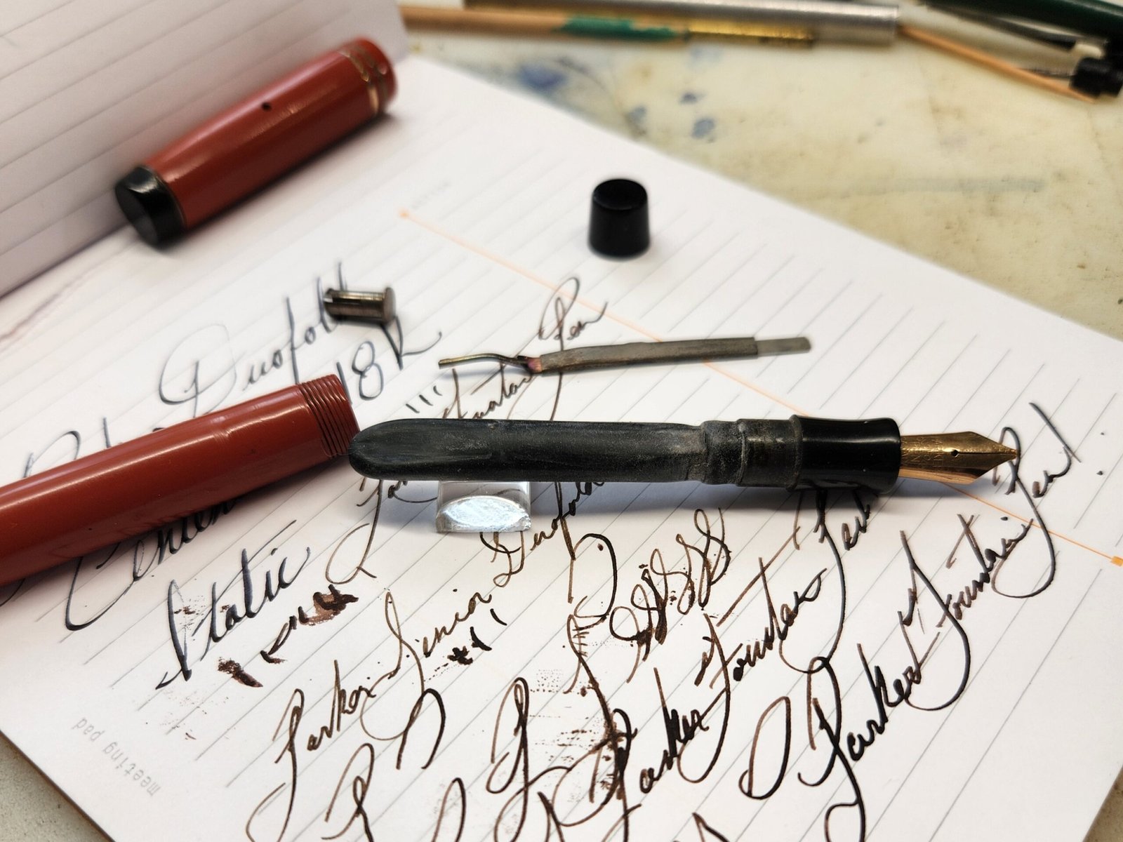 PenDen-Fountain-Pen-Restoration-and-Sales-4-3-bench
